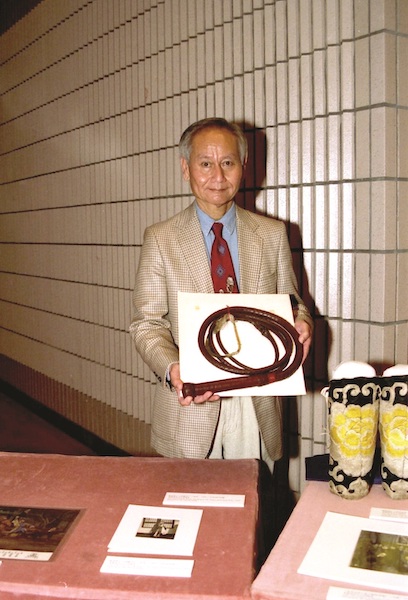 The ‘Collection Campaign' reception showcases some artefacts acquired: relics of David Quan's late father, Kwan Tak-hing.