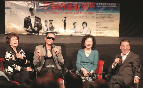 9 April 2006: A photo of special guests at ‘The Kong Ngee Stars Shine Again' seminar. (From left) Patsy Kar Ling, Patrick Tse Yin, Nam Hung, Chow Chung.
