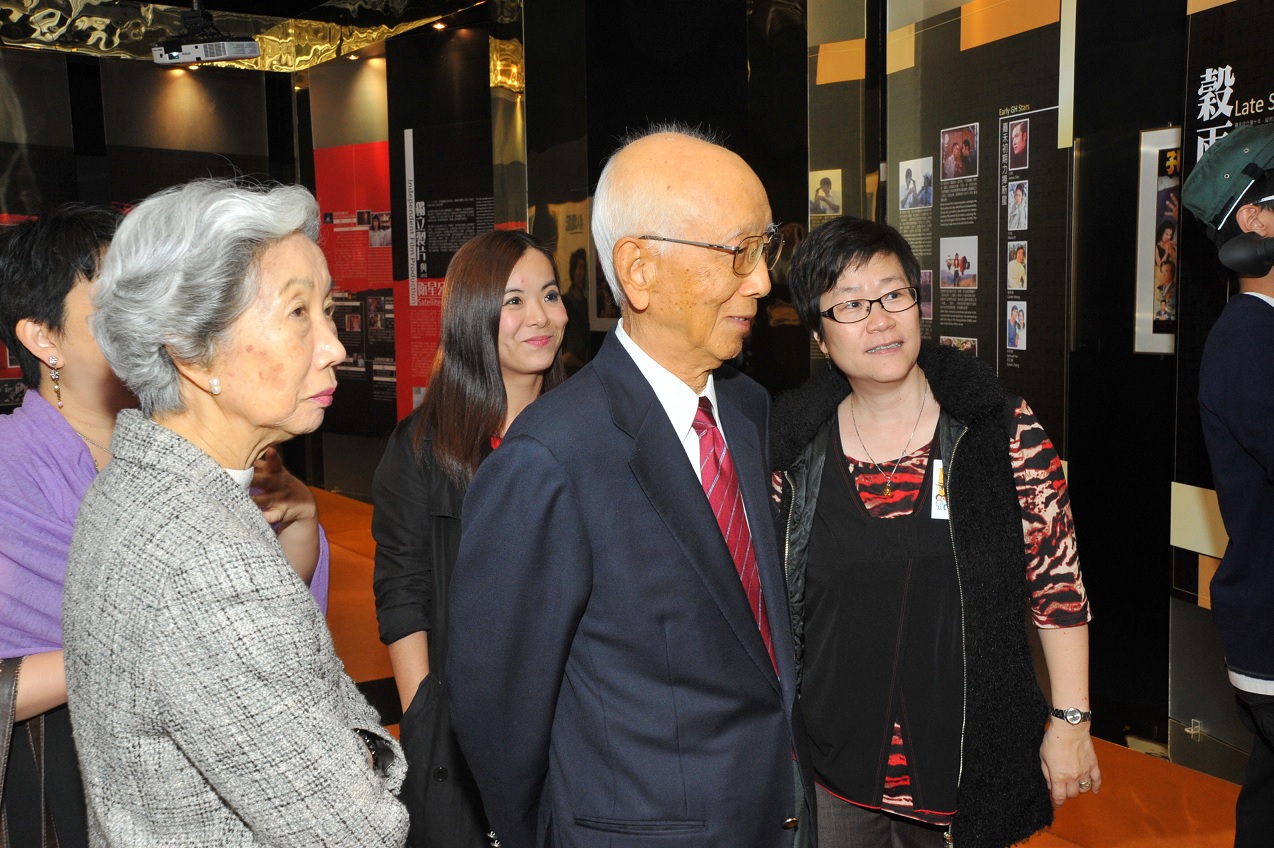 Raymond Chow and his wife (front row) graced their presence at an exhibition titled ‘Golden Harvest: A Landmark in Hong Kong Cinema' as officiating guests.