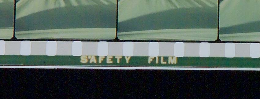 Edge code on safety film